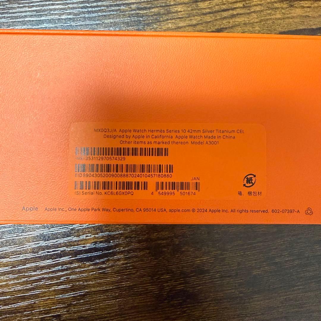 美品＊HERMES Applewatch series10 42mm