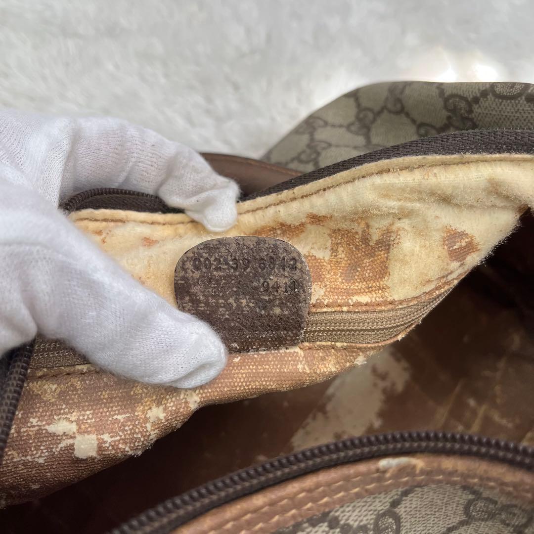 Gucci オールドグッチ GGキャンバス ボストンバッグ