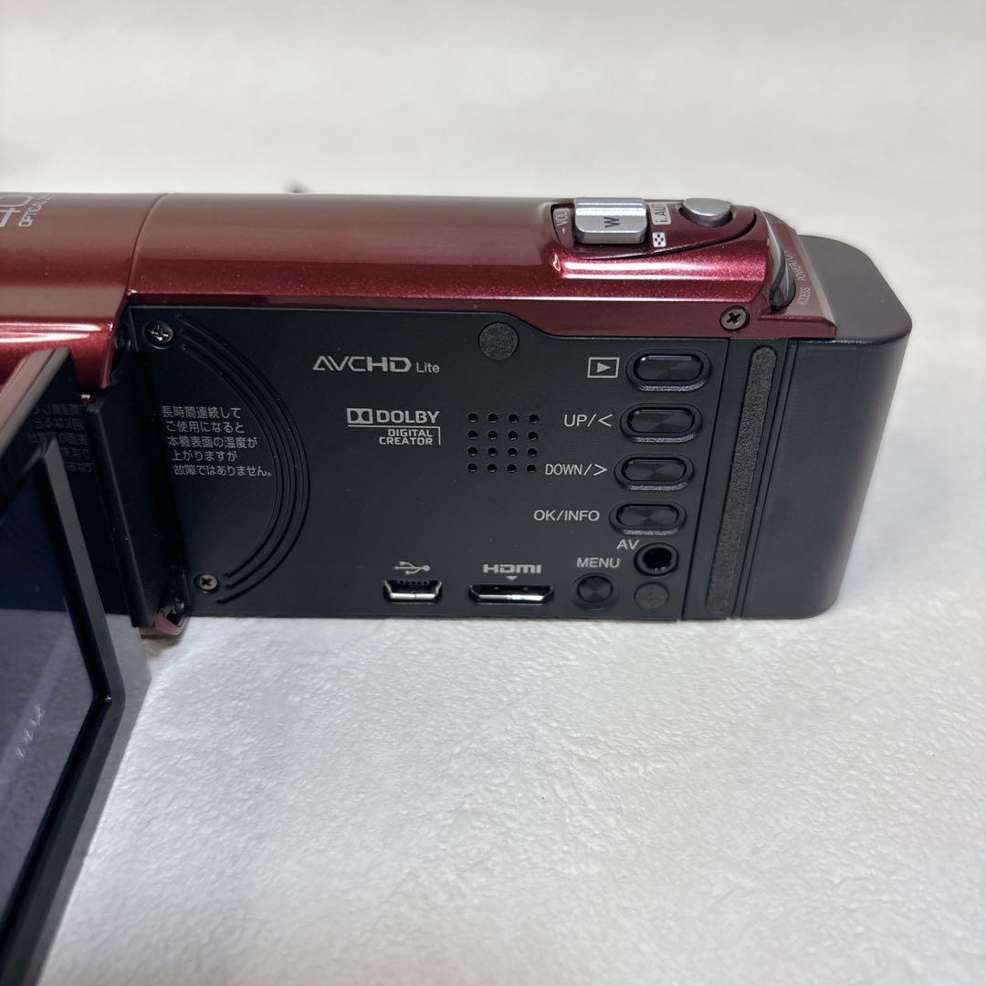 極美品✨ JVC Everio GZ-HM30 ビデオカメラ　レッド　Wi-Fi