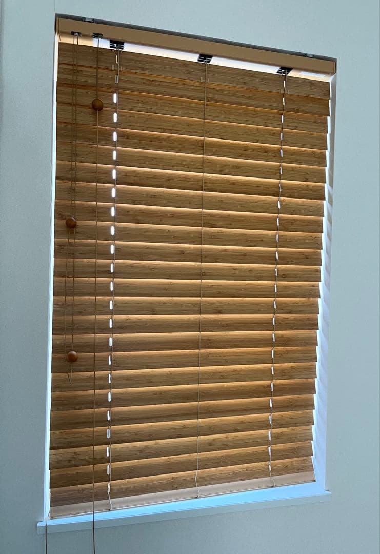 ニチベイ 竹製 ブラインド PUKC-50B コード式 2点セット