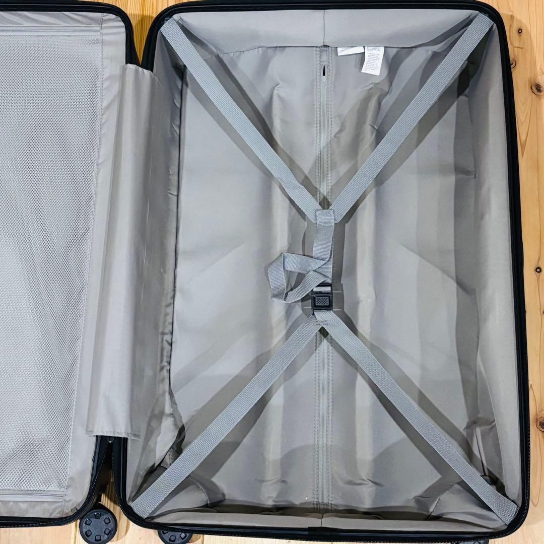 特大型　無印良品　黒 ハードキャリーケース 104リットル　TSAロック 4輪