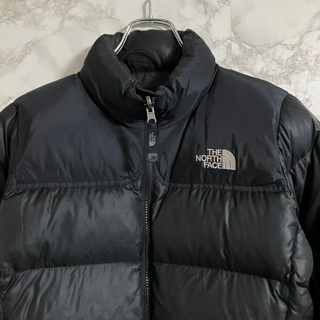 《希少》ザノースフェイス　ヌプシ　ダウンジャケット 刺繍ロゴ　ブラック　Ｓ