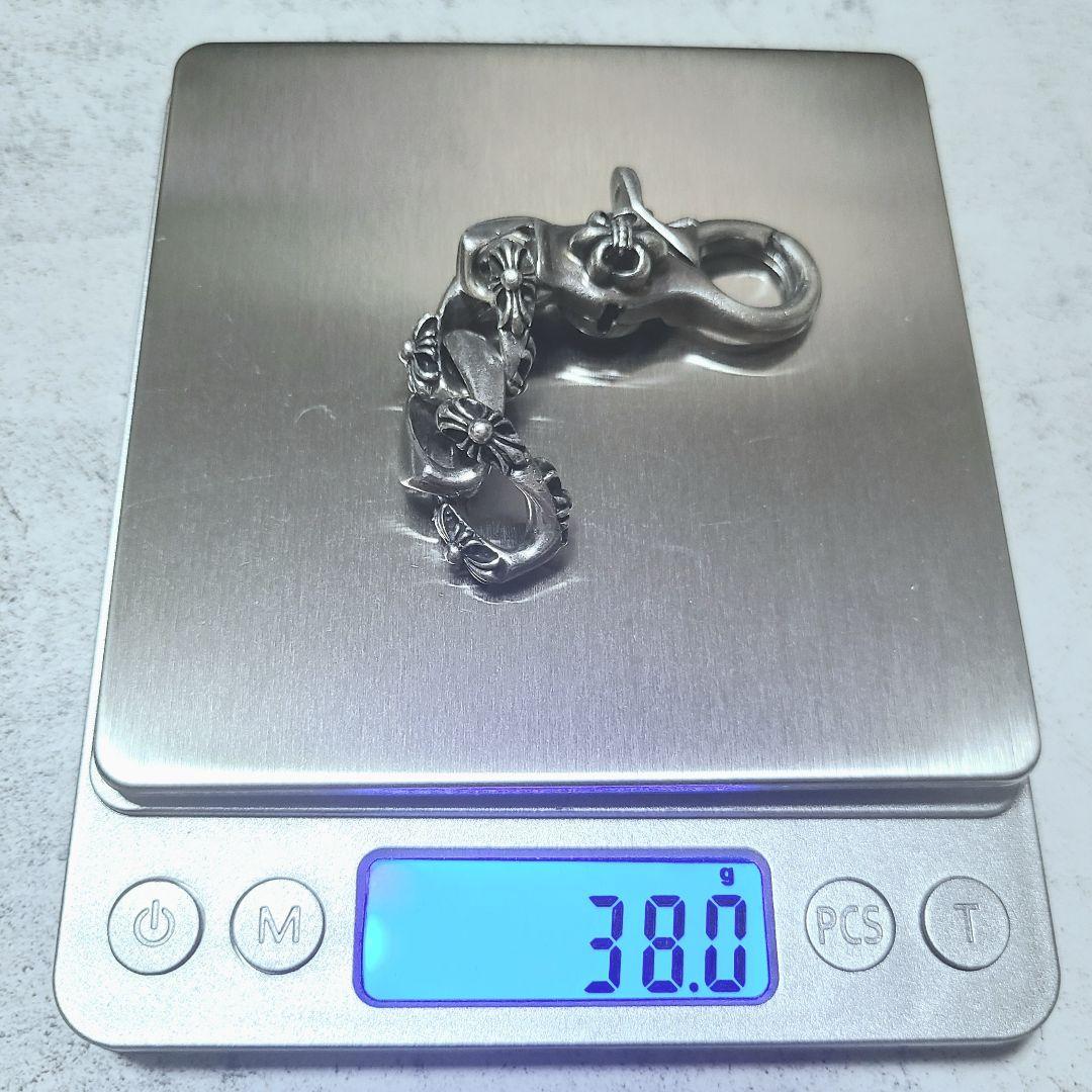 シルバー925 フレア クロス キーチェーン クリップ ノーブランド 百合 ユリ