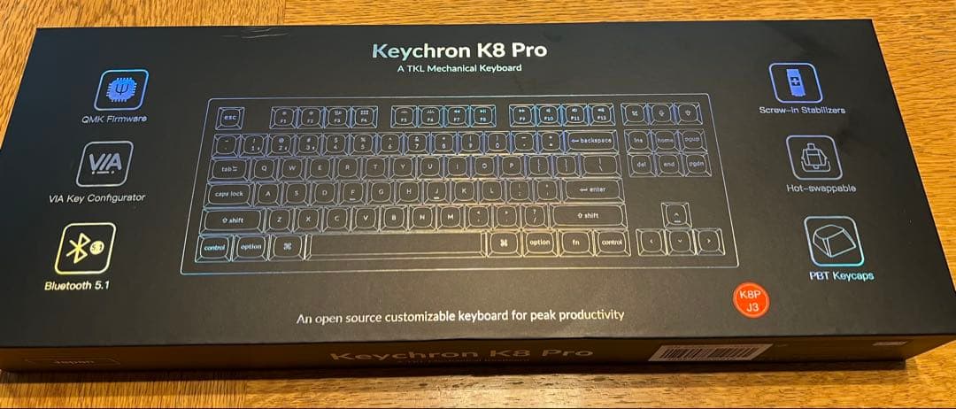 Keychron K8 Pro 茶軸　ホットスワップ対応　US配列