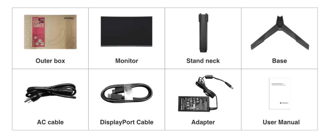 KOORUI 27E6QC　ゲーミングモニター 27インチ QHD/144Hz