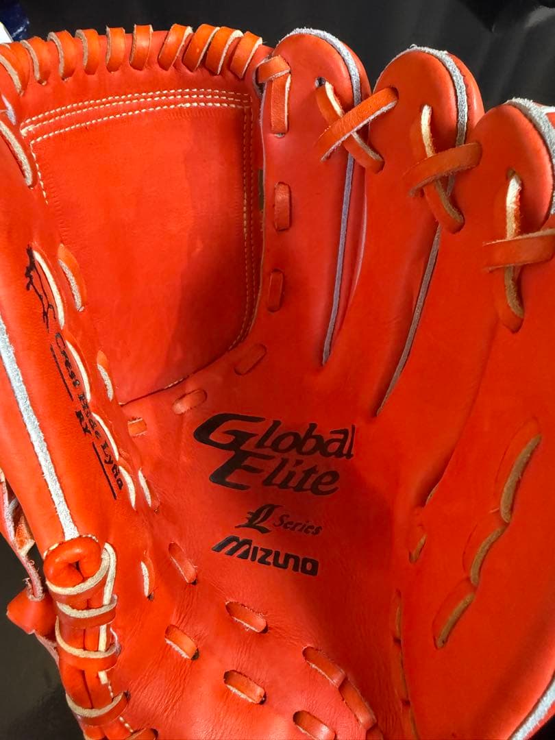 Mizuno Global Elite 4 Series 軟式グローブ オレンジ