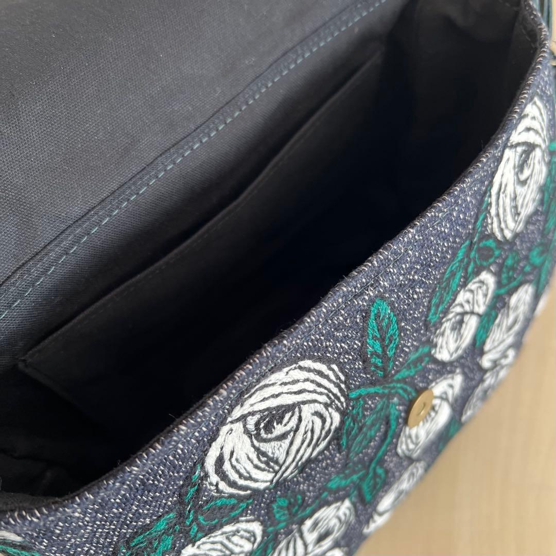 オーダー用　ミナペルホネン コロンとしたショルダーバッグrosy navy