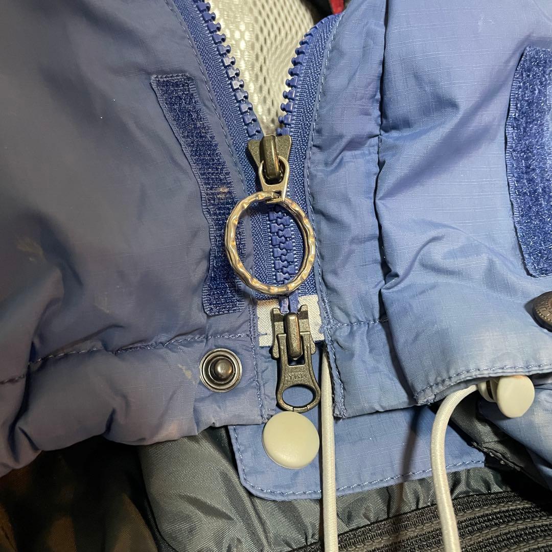 Burtonバートンスキーウェアスノーボードジャケット紺ネイビー青ブルー刺繍ロゴ