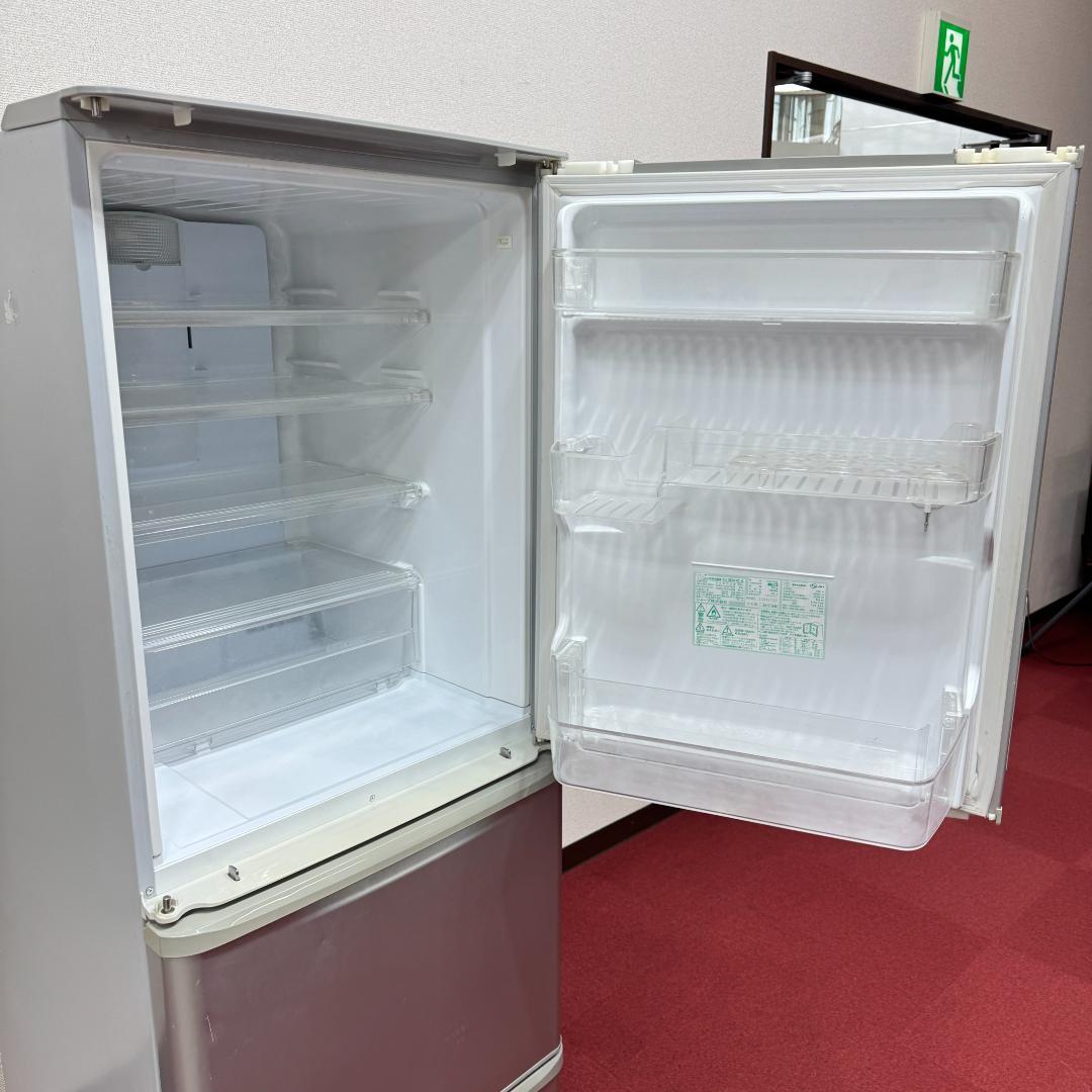 東京23区送料無料　シャープ3ドア冷蔵庫2017年製350L　洗浄/除菌済み
