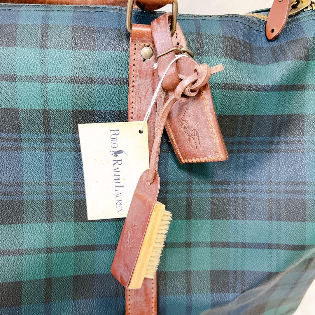 新品未使用✨ポロラルフローレン ボストンバッグ PVC レザー 2way 旅行