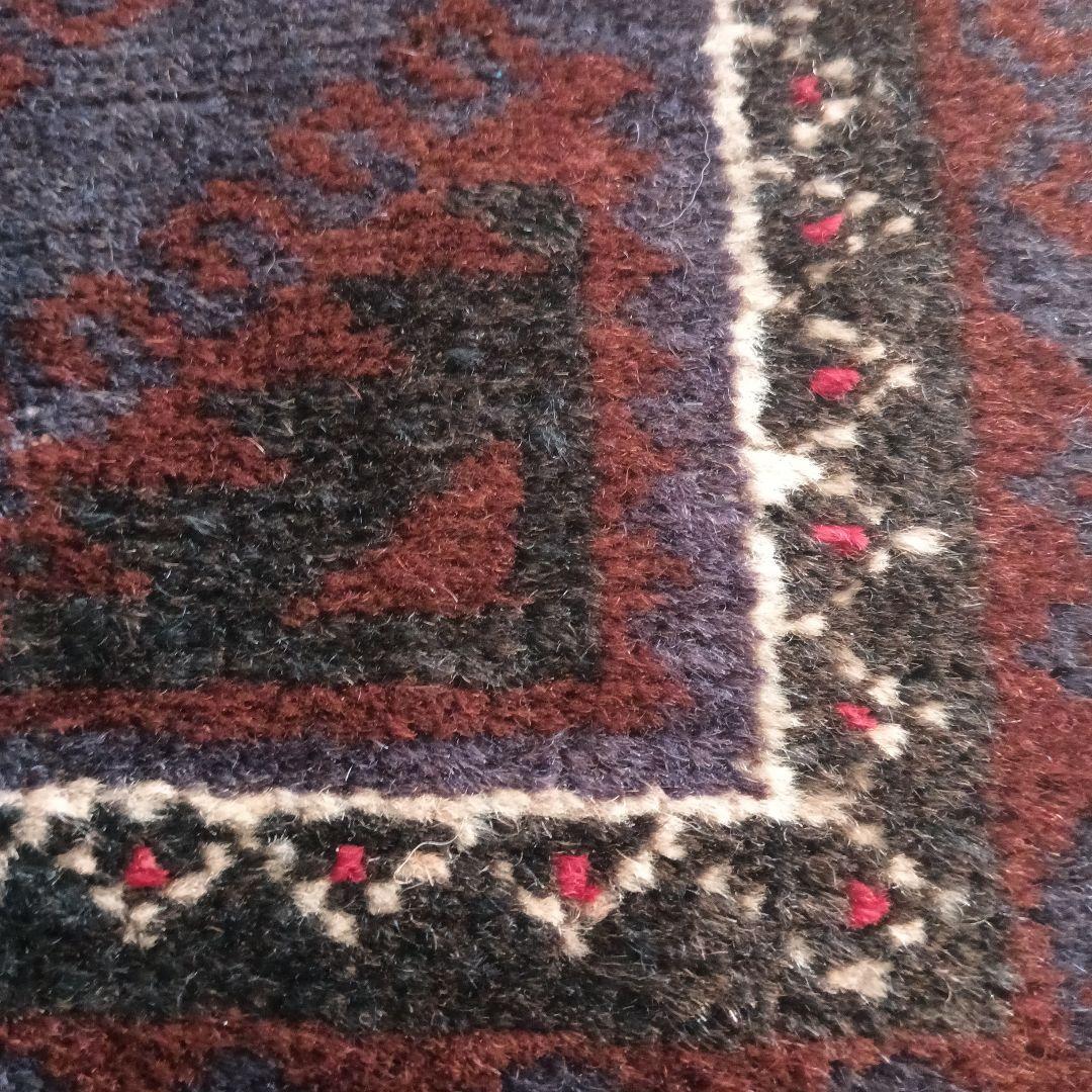 専用です。美品♪　漆黒のバルーチラグ　アフガニスタン　ビンテージ