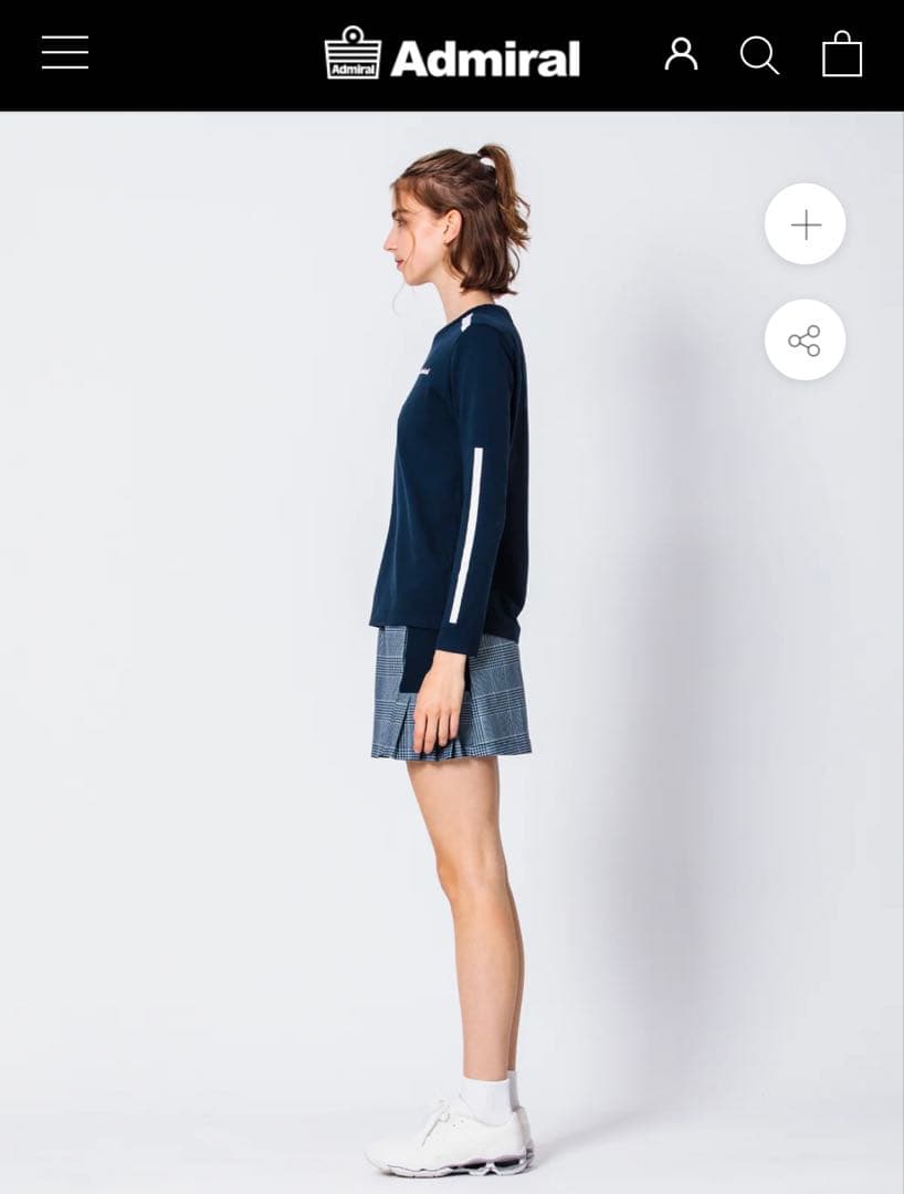 \\ なな♥フォローで100円割引 // 様用　Admiral ネイビー 長袖T