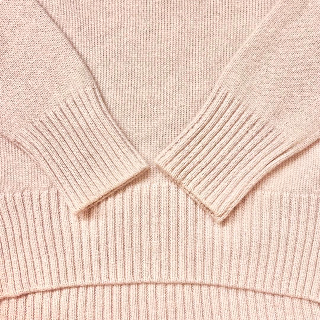 本日限定❣️カシミヤ64%＊ドゥロワー 7G天竺クルーネックニット S 定価9万