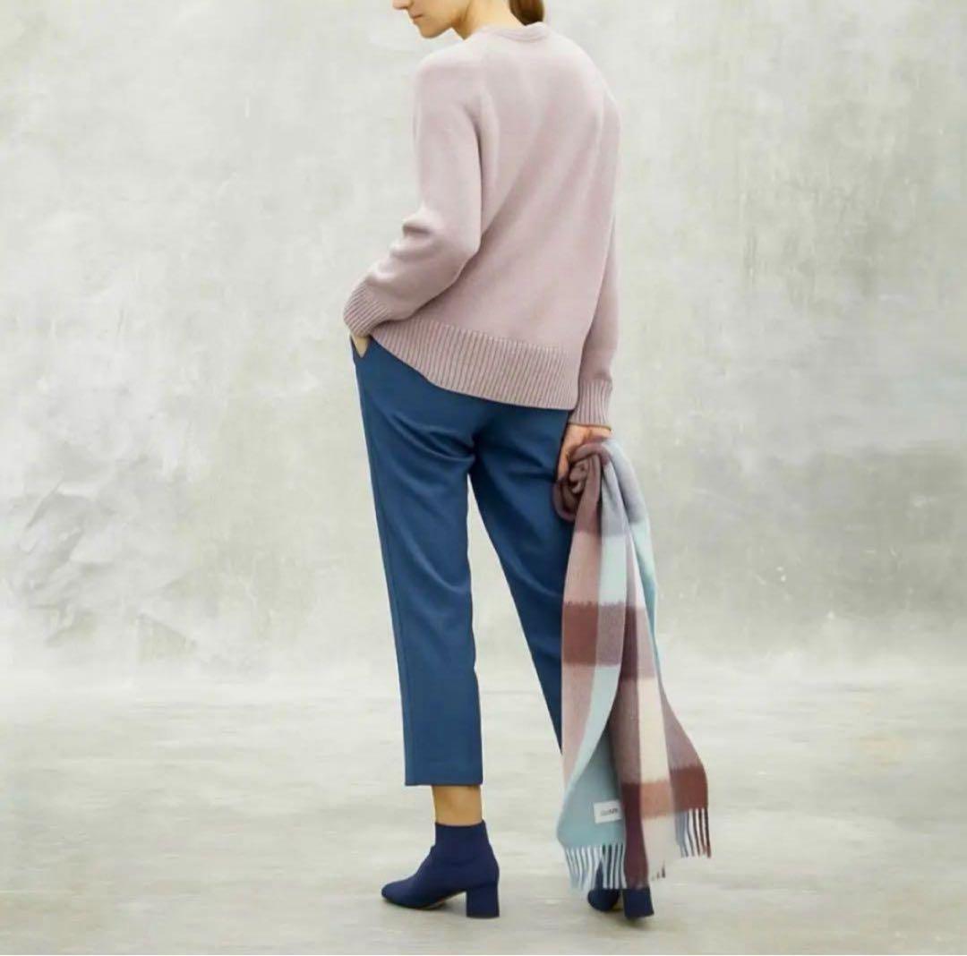 本日限定❣️カシミヤ64%＊ドゥロワー 7G天竺クルーネックニット S 定価9万