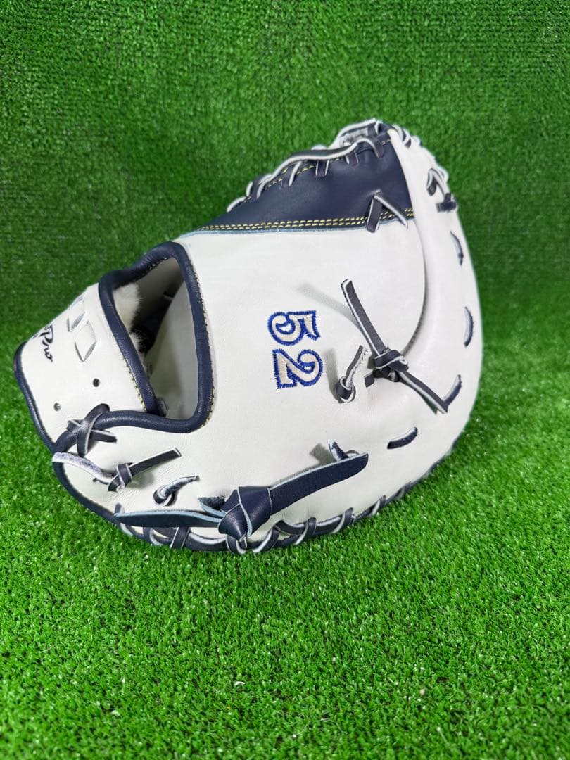 ミズノプロ　軟式オーダー　ファーストミット　ダイバーシティブルー　左投げ
