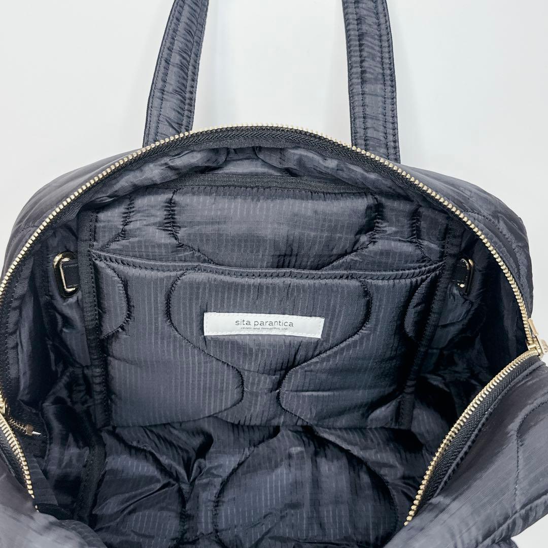 【タグ付き】SITA PARANTICA キルティングボストン　ブラック